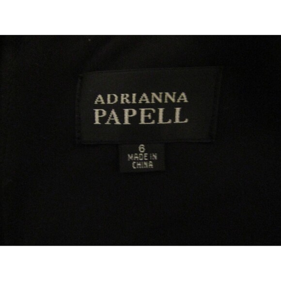 Adrianna Papell Dress NWT Black Shutter Pleated Matte Jersey Cocktail Size 6 - Picture 8 of 10